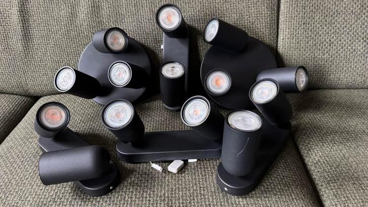 Philips Pongee Opbouwspots GU10 LED, Huis en Inrichting, Lampen | Losse lampen, Gebruikt, Led-lamp, Minder dan 30 watt, Overige fittingen