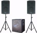 Active zang/disco set 2,1 subwoofer 2 x top speakers CUBE151, Overige merken, ., Overige typen, Nieuw