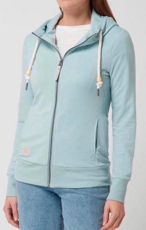 Ragwear vegan vest aqua PAYA met capuchon M of L nieuw, Kleding | Dames, Truien en Vesten, Nieuw, Maat 42/44 (L), Blauw, Ophalen of Verzenden
