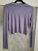 Korte lila top lange mouw  mt m divided, Maat 38/40 (M), Divided, Paars, Ophalen of Verzenden