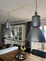 Industriële Hanglampen - Set van 2, Huis en Inrichting, Lampen | Hanglampen, Ophalen, Gebruikt, Metaal, 75 cm of meer