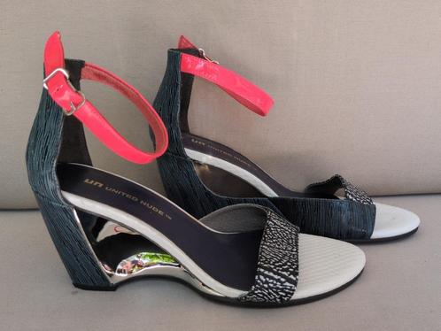 United Nude open teen hak, Kleding | Dames, Schoenen, Zo goed als nieuw, Schoenen met hoge hakken, Blauw, Ophalen of Verzenden