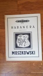Moszkowski.  Habanera. Piano solo, Klassiek, Ophalen of Verzenden, Zo goed als nieuw, Artiest of Componist