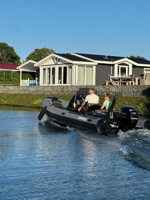 Brig Eagle 6 2020 115PK 75 uren! Nieuwstaat Pega trailer RIB, Watersport en Boten, Rubberboten, Zo goed als nieuw, Overige merken