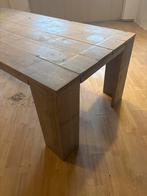 Steigerhouten Tafel - 1x2.20m, Gebruikt, 200 cm of meer, Vijf personen of meer, Rechthoekig