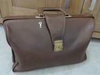 Leren dokterstas + sleutel aktetas werktas schooltas bruin, Sieraden, Tassen en Uiterlijk, Tassen | Schooltassen, Minder dan 30 cm