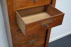 Franse Mahonie Archiefkast of Ladekast, jaren 1930, Ophalen, Gebruikt, 5 laden of meer, 100 tot 150 cm