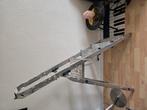 Stevige klapbare aluminium ladder – 5 treden, Ophalen