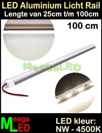 LED Profiel Rigid Strip Bar Rail 100cm SMD5630 Naturalwit 1m beschikbaar voor biedingen
