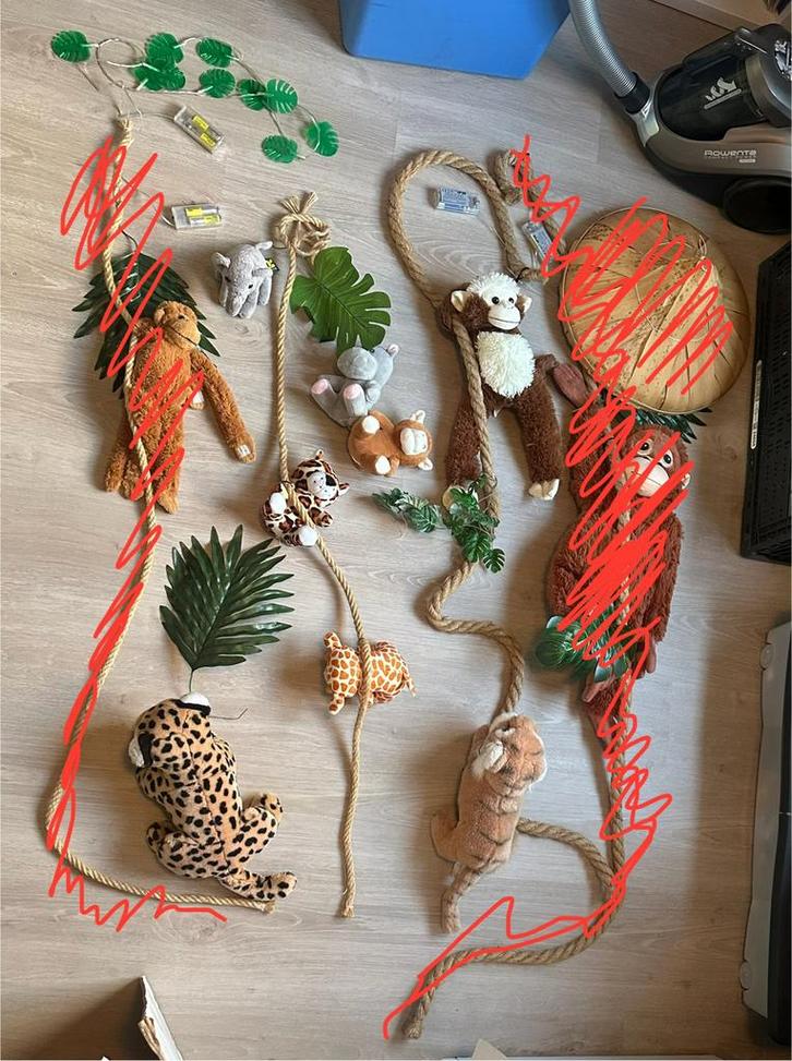 Jungle Kamer Decoratie Set Compleet, Kinderen en Baby's, Kinderkamer | Inrichting en Decoratie, Zo goed als nieuw, Overige typen