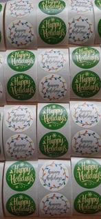 Nr. 22 :  Happy Holidays stickers , 80 stuks., Ophalen of Verzenden, Nieuw, Meerdere stickers
