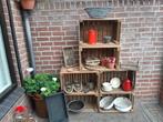 Brocante tuindecoratie emaille, mangelbak zwart, Ophalen, Gebruikt