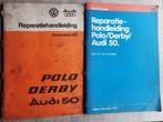 Set werkplaatsboeken Volkswagen Polo  Derby  Audi 50 1974-81, Ophalen of Verzenden, Gelezen, Volkswagen