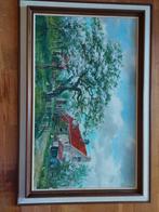 F.A. van Oostveen - Boerderij Schilderij, Antiek en Kunst, Kunst | Schilderijen | Klassiek, Ophalen