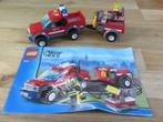Lego 7942 brandweer pick-up truck - met instructieboekje . L, Ophalen of Verzenden, Gebruikt, Complete set, Lego