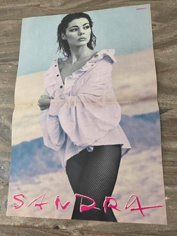 Poster van vroeger: zangeres Sandra  beschikbaar voor biedingen