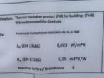 PIR isolatie 140mm 1,20 x 0,60m speciale prijs, Ophalen, Nieuw, Hardschuim (Pir), 15 m² of meer
