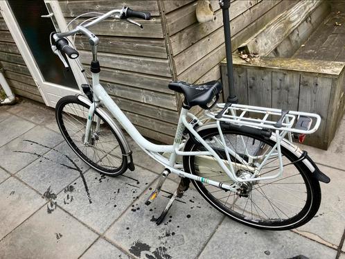 Gazelle Bloom moederfiets, Fietsen en Brommers, Fietsen | Dames | Moederfietsen, Gebruikt, Gazelle, 53 tot 56 cm, 2 zitjes, Dubbele standaard