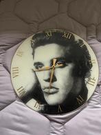 Elvis Presley Klok glas 40cm, Ophalen of Verzenden, Zo goed als nieuw