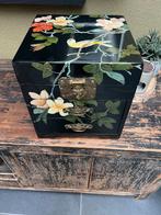 chinese handbeschilderde sieradenkist lak groot chinees, Antiek en Kunst, Ophalen of Verzenden