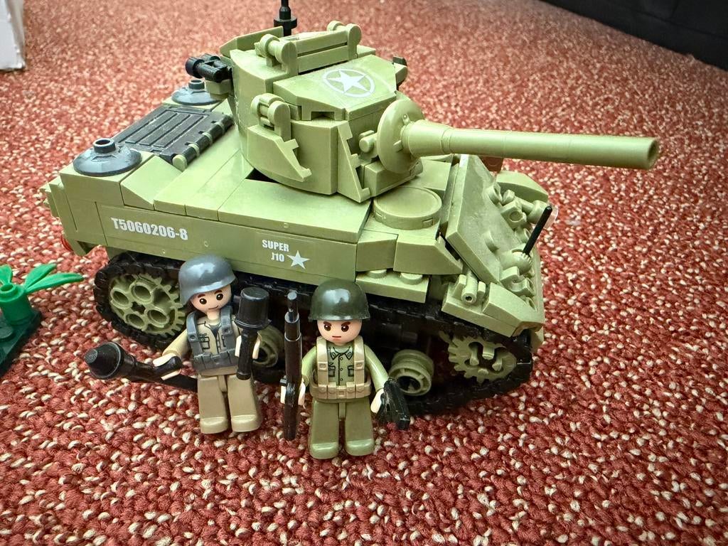 Sluban WW2 Sherman tank, Ophalen of Verzenden, Zo goed als nieuw