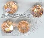 Swarovski 5000 Light Peach AB 6mm 13 stuk € 2,60, Ophalen of Verzenden, Nieuw, Kraal