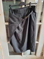 Grijze gestreepte rok met overslag van Pauw, Kleding | Dames, Rokken, Maat 42/44 (L), Pauw, Ophalen of Verzenden, Zo goed als nieuw