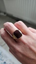 14K gouden zegelring met carneool steen 4.7 gram LEES AUB, Ophalen, Gebruikt, 20 of groter, Heer