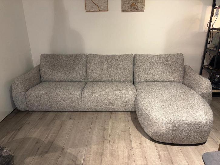 bank, Huis en Inrichting, Banken | Bankstellen, Zo goed als nieuw, Vierpersoons of meer, 150 cm of meer, Metaal, Stof, Overige materialen