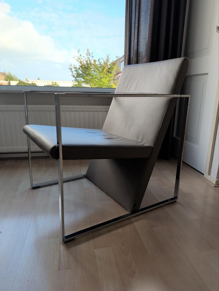 Arco fauteuil met chromen frame, Ophalen, Gebruikt, Overige kleuren, Eén