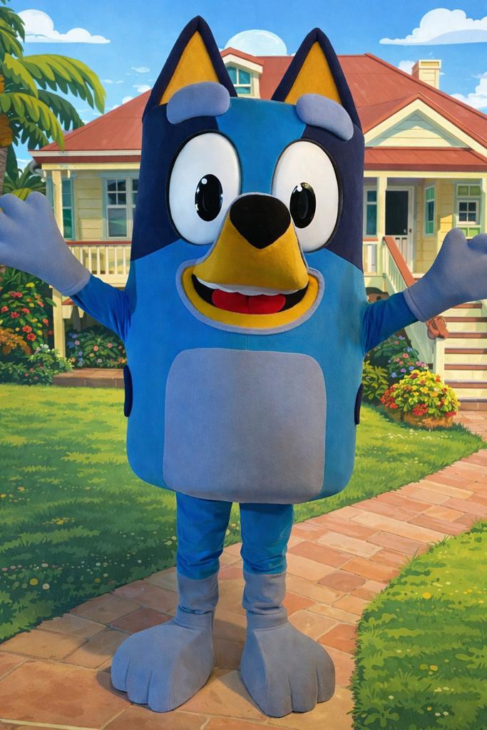 BLUEY MASCOTTE VERHUUR, Ophalen of Verzenden, Nieuw, Verjaardag