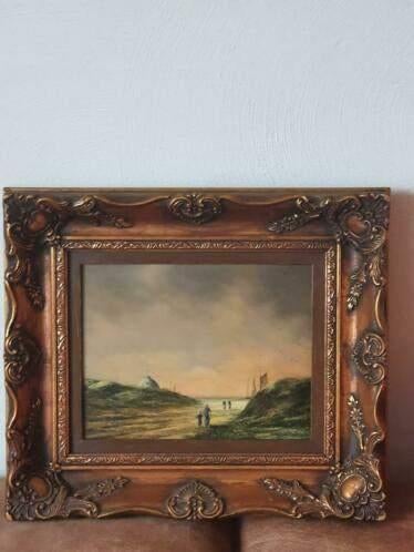 Schilderij duinen Scheveningen H. Breedveld koepel Faassen, Antiek en Kunst, Kunst | Schilderijen | Klassiek, Ophalen