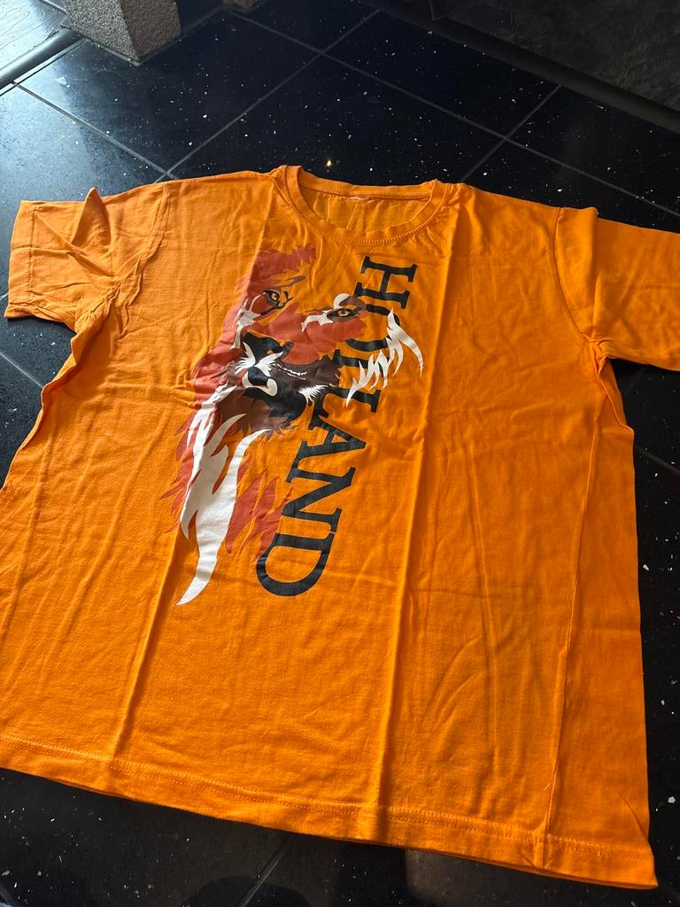 Oranje Holland T-shirt met leeuw, maat XL, Ophalen of Verzenden, Gedragen, Maat 56/58 (XL), Oranje