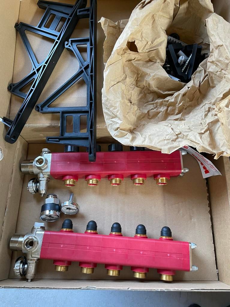 Vloerverwarmingsverdeler WTH 5 groepen, Doe-het-zelf en Verbouw, Ophalen of Verzenden, Nieuw, Overige typen