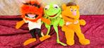 Muppet handpoppen kermit, animal en fozzie. Muppetshow., Ophalen of Verzenden, Zo goed als nieuw, Tv, Actiefiguur of Pop