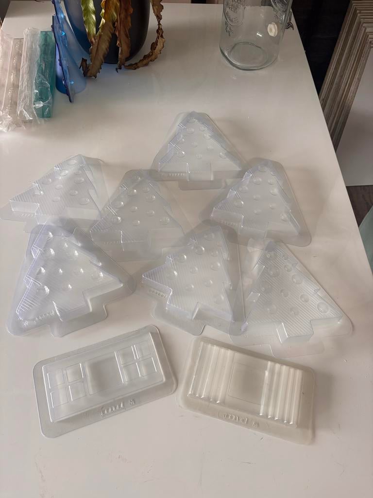 3D chocolade mallen kerstbomen van Pavoni, Ophalen of Verzenden, Nieuw, Taarten of Cupcakes, Bakvorm