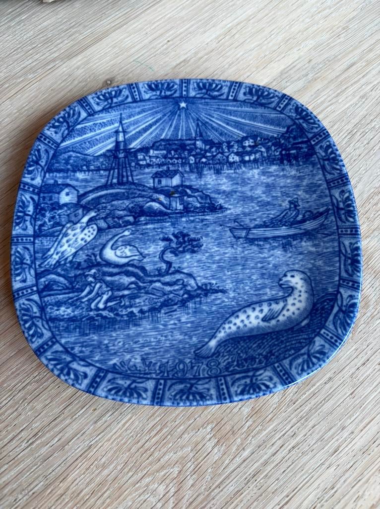 Rörstrand Julen Sweden 1978 kerstbord wandbord, Ophalen of Verzenden