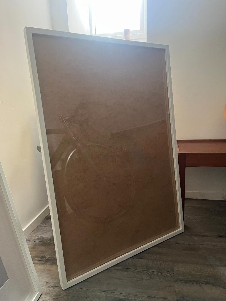 Ikea RÖDALM lijst wit 70x100 cm voor poster of foto, Ophalen, Kunststof, Zo goed als nieuw, 75 cm of meer