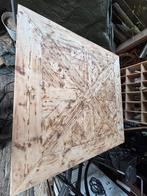 Tafelblad 1.39m x1.39m riviera maison Belvedere stijl, Ophalen, Zo goed als nieuw, Rechthoekig, 50 tot 100 cm