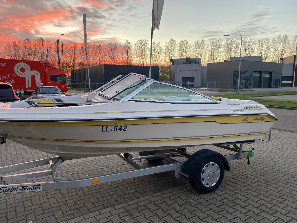 Sea Ray BR 180 (1991) – Compleet incl. trailer & accessoires, Watersport en Boten, Speedboten, Ophalen, Gebruikt, Binnenboordmotor