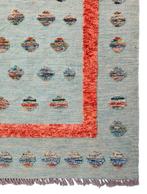 Handgemaakt wol modern Kelim tapijt Yasmoon Aqua 175x242cm, Crème, 150 tot 200 cm, Onbekend, Ophalen of Verzenden