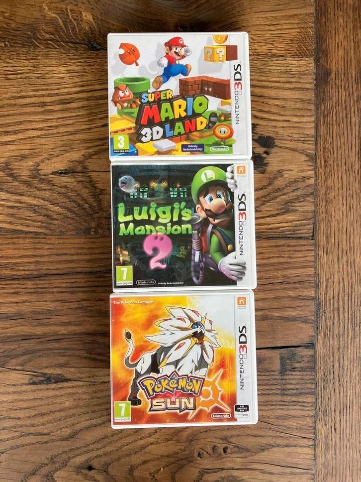 Nintendo 3DS games: Pokemon, Mario, Luigi, Spelcomputers en Games, Games | Nintendo 2DS en 3DS, Zo goed als nieuw, Avontuur en Actie