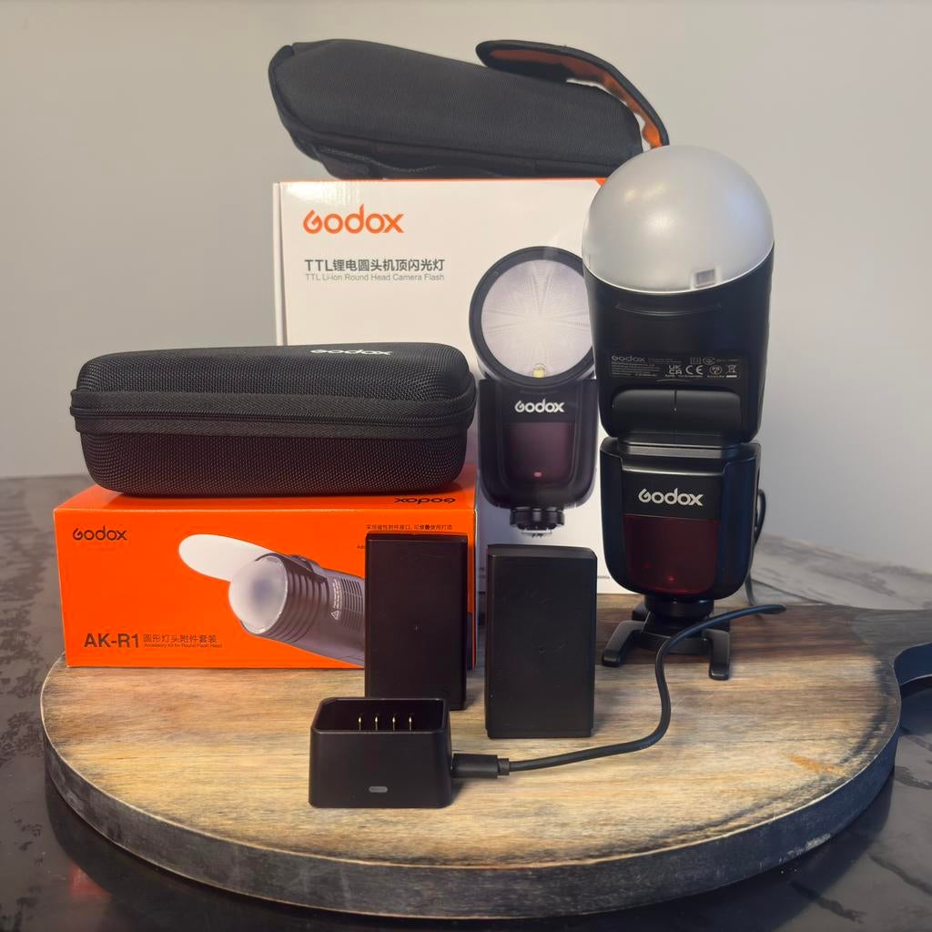 Complete Godox lighting set met o.a. Godox V1, Ophalen of Verzenden, Overige merken