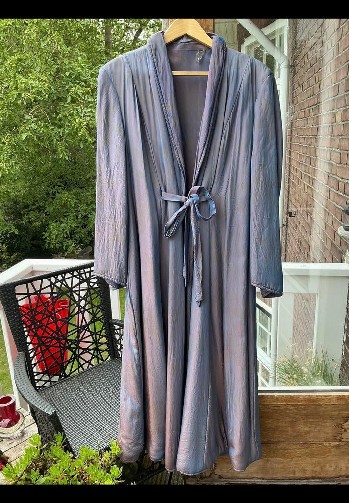 Majestueuze mooie oude ochtendjas, peignoir, duster, badjas., Ophalen of Verzenden, Zo goed als nieuw