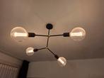 Moderne Zwarte Plafondlamp met 4 Lichtpunten, Ophalen, Gebruikt, Modern, Industrieel, Metaal