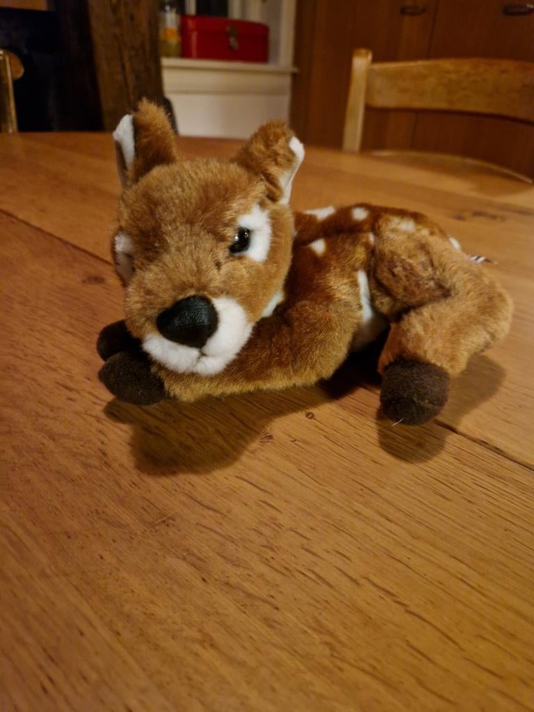 PLUCHE BAMBI HERTJE, Ophalen of Verzenden, Nieuw, Overige typen