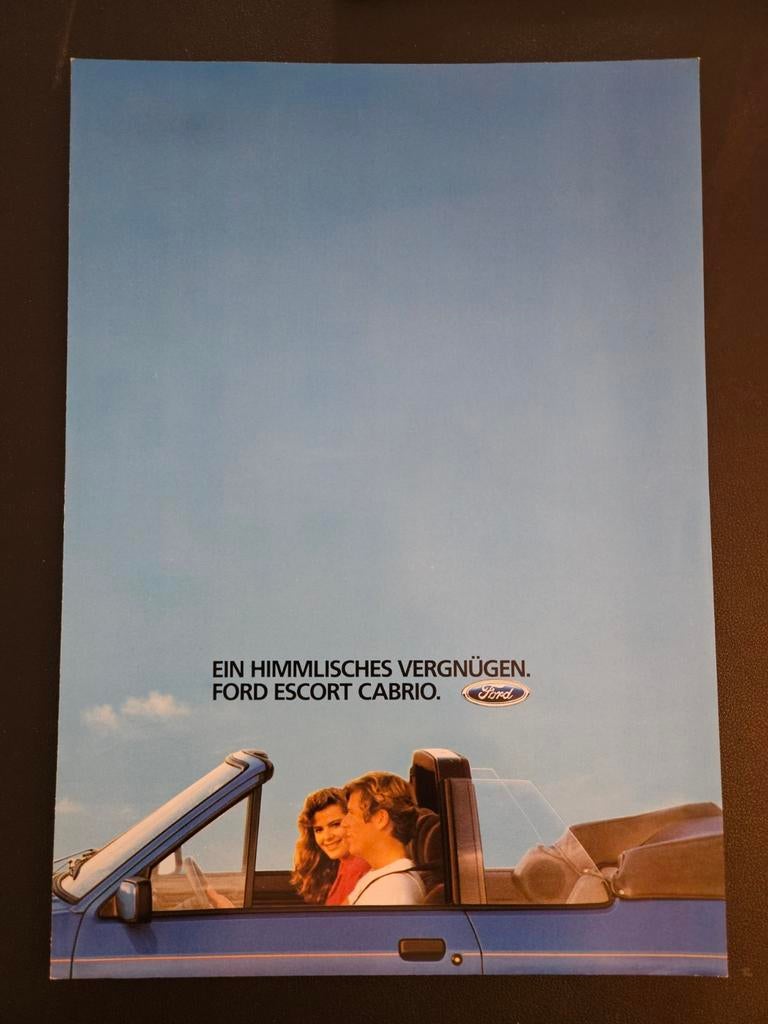 Brochure Ford Escort Cabriolet 1983, Ophalen of Verzenden, Zo goed als nieuw, Ford