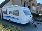 Hobby 455 UF Excellent caravan met mover,tent en luifel, Rondzit, Hobby, Kachel, Dwarsbed