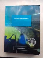 Inleiding Sport en Recht - Marco Mosselman (Tweede Editie), Ophalen of Verzenden