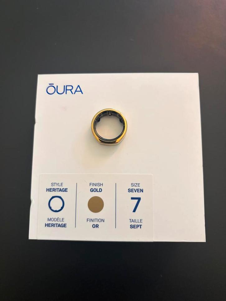 Oura Ring Gen 3 Gold Maat 7, Sieraden, Tassen en Uiterlijk, Ringen, Zo goed als nieuw, Dame of Heer, 17 tot 18, Goud, Overige materialen